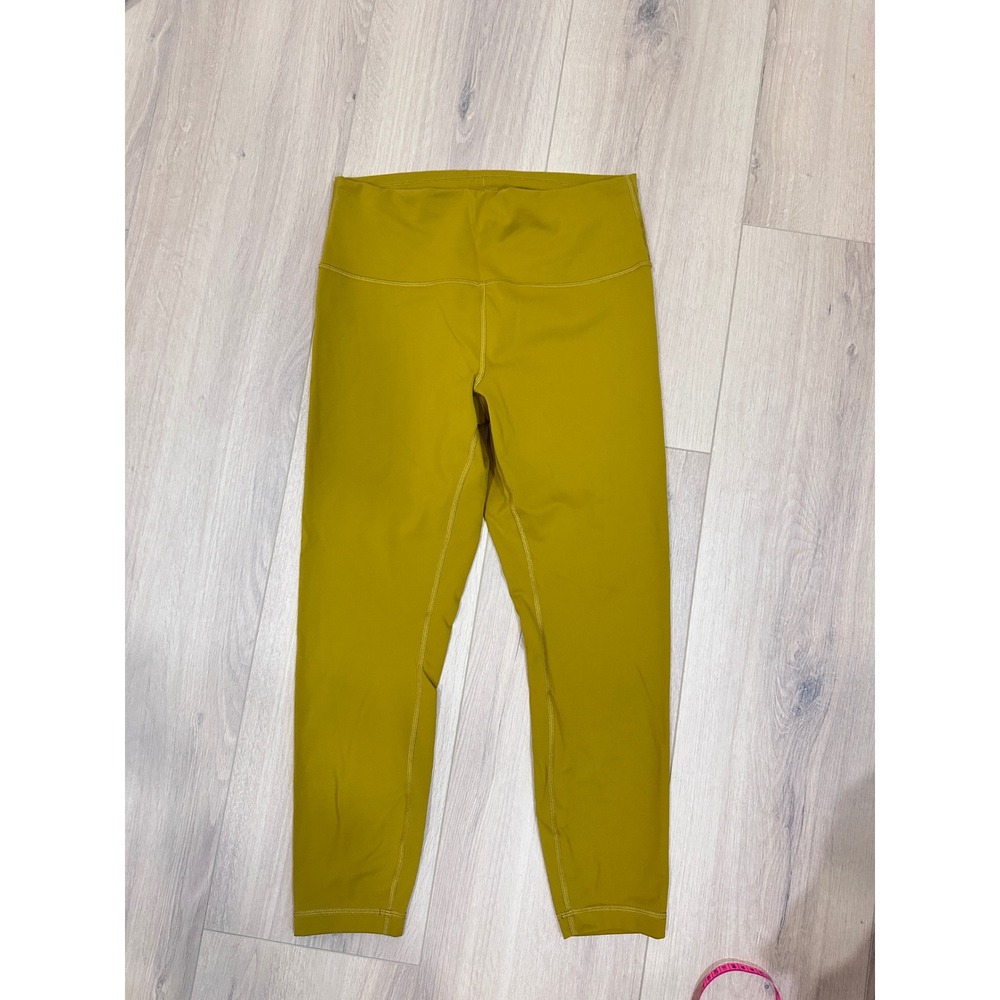 Lululemon Wunder Train High-Rise Tight 25 Mustard Yellow Gold Size 12 Leggings